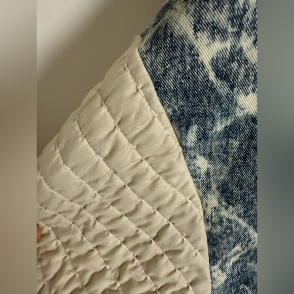 Custom Kimono Style Acid Wash Bleached Jean Denim Jacket - Picture 10 of 12